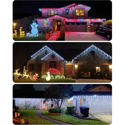 Minetom Icicle Lights Outdoor with Clips, thumbnail 2