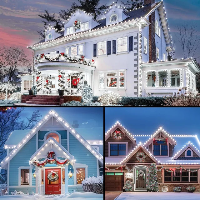 Minetom C9 LED Christmas Lights Outdoor, 81FT 100 LED C9 String Lights