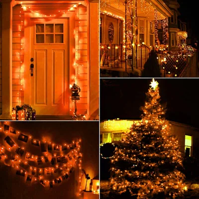 Minetom Orange Halloween String Lights Outdoor, thumbnail 3