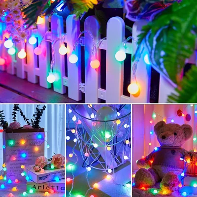 Minetom Globe String Lights Battery Operated, thumbnail 2