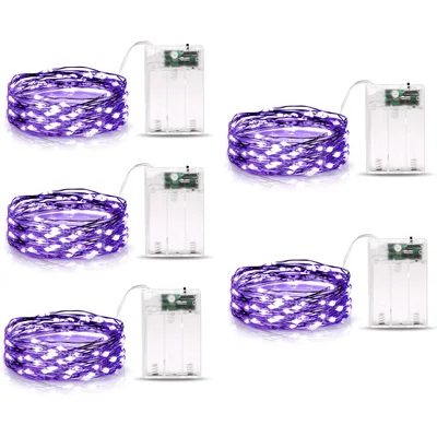 Minetom 5 Pack Fairy Lights Battery Operated, thumbnail 5