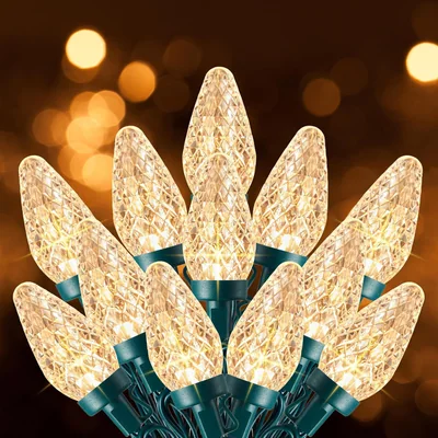 Minetom C9 Christmas Lights Outdoor, 100 FT 150 LED Connectable C9 String Lights, thumbnail 1