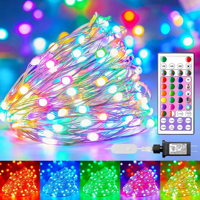 Minetom Color Changing Fairy Lights Plug