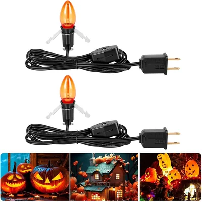 Minetom Christmas Village Lights Accessory Cord with LED Bulb, thumbnail 6