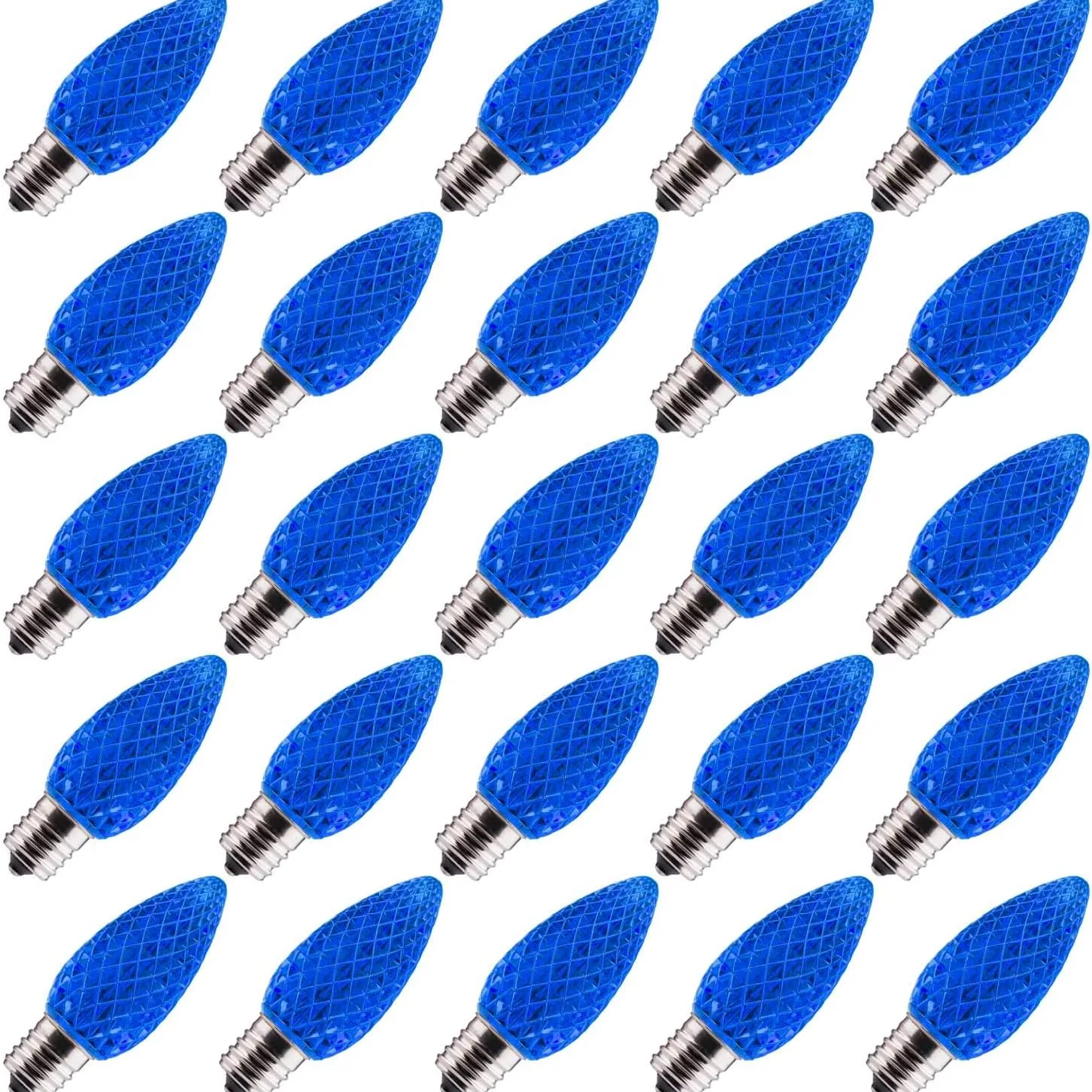 Minetom C9 LED Replacement Christmas Light Bulbs, Blue, 25, photo 7