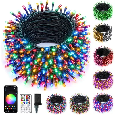 Minetom 82ft 250LED Smart Color Changing Christmas Halloween Tree Lights, thumbnail 1