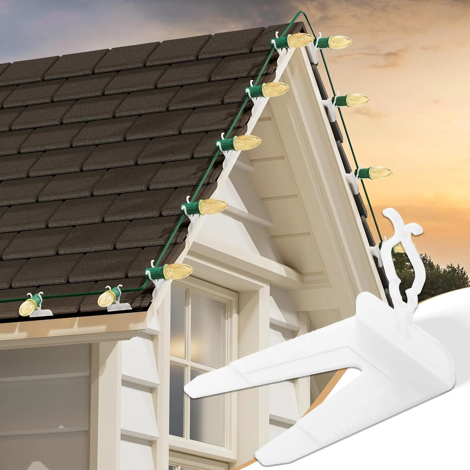 Minetom Christmas Light Clips for Outside, 200 Pack, photo 1